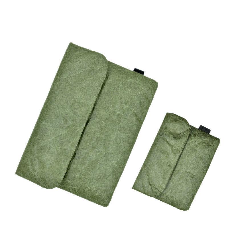 Kraft Paper Laptop & iPad Sleeve: Waterproof, Lightweight & Customizable Handheld Bag 15 inch