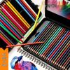 NeoNio Professional Water-Soluble Oil-Based Colored Pencils Set, 100 & 120 Colors in Iron Box for Hand-Painting