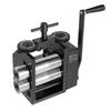 Laminatoio 4 in 1 Rotondo Piatto Quadrato Semicircolare Rullo Pressa, Strumento Manuale per Gioielli Fai da Te, Spessore Regolabile 0,03-7 mm, Laminazione Stabile e Uniforme,