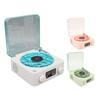Vintage Record Player Bluetooth Speaker 4 Modos Portátil Sem Fio Gira-discos Estéreo Alto-falante com Cloc