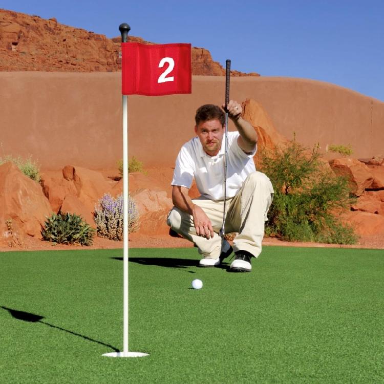 4Pcs Tear Resistant Numbered Golf Flag Golf Training Course Putting Green Flag for Yard Backyard Garden Practice
