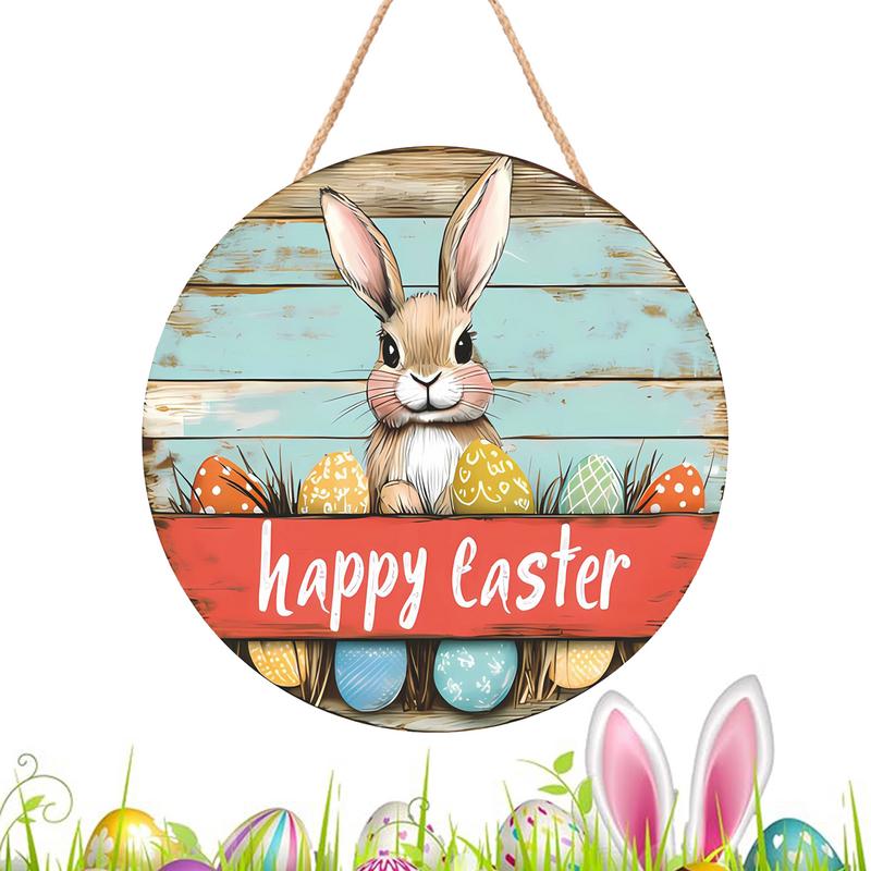 

Happy Easter Front Door Sign Bunny Decorations Front Door Wood Sign Rabbit Farmhouse Easter Welcome Door Sign Decor For Porch China Mainland