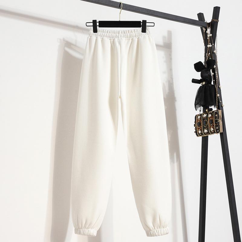 Knit Sweatpants Women's Thin Drawstring Loose Casual Pants