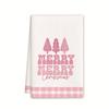 Christmas gift hanging kitchen towel hand wipe absorbent towel household bathroom cartoon hanging towel cleaning rag