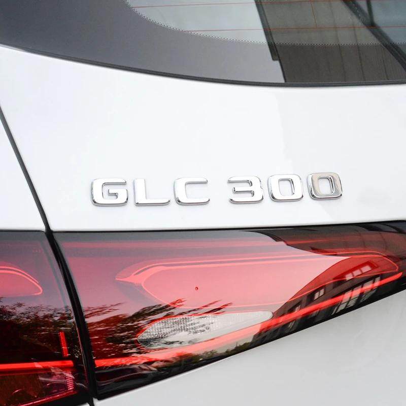 Lettere Emblema Badge Adesivo per Bagagliaio Posteriore Auto per Mercedes Benz Classe GLC X253 4MATIC GLC300de GLC300e GLC350e GLC250d GLC300