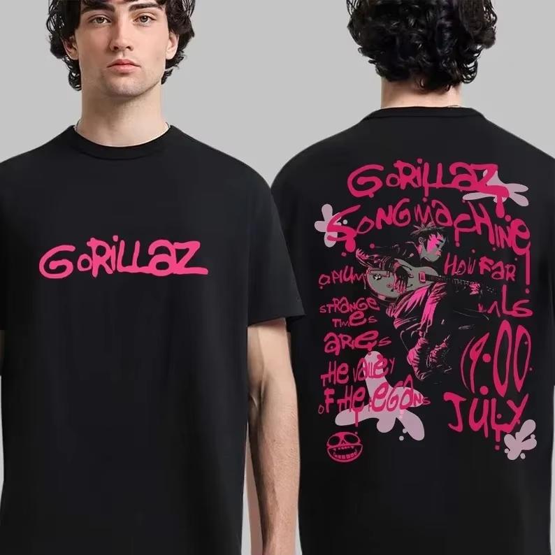 Gorillaz Unisex Print 2026 Summer Streetwear Alternative Electronic Band Unisex And Unisex Comfortable TShirt