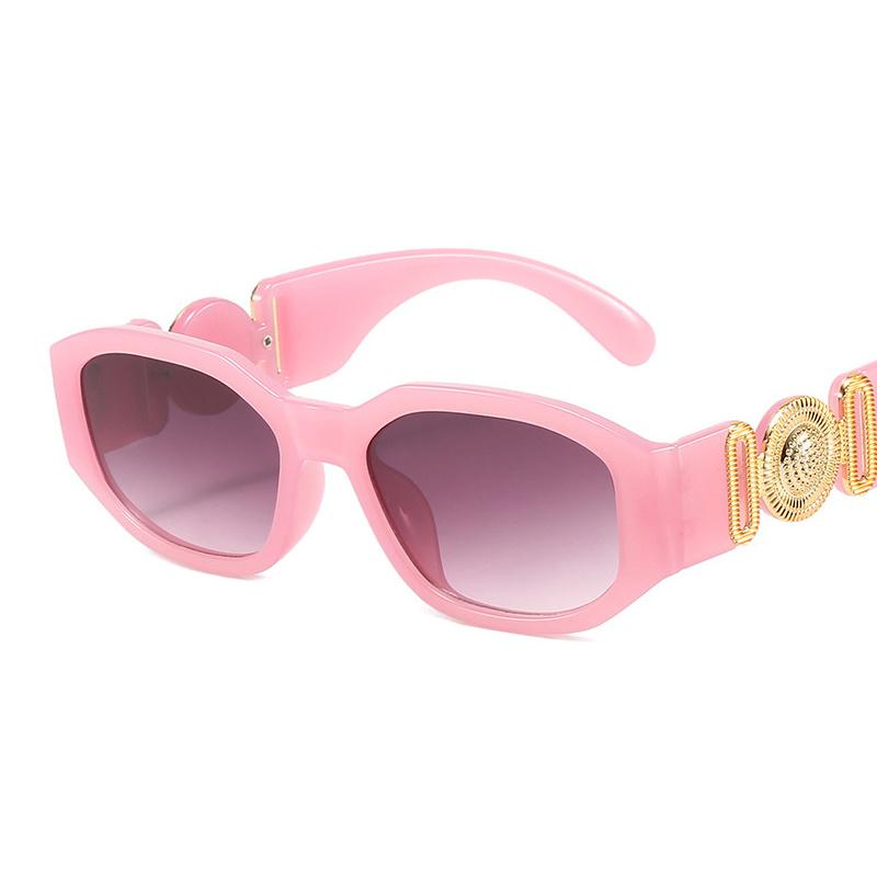 Brand Designer Vintage Sunglasses Woman Irregular Square Fashion Sun Glasses Small Frame Mirror Black Retro