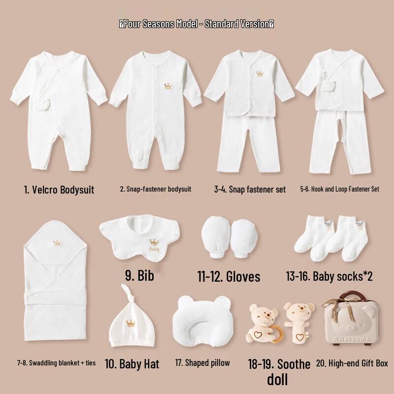 Conjunto de Caixa de Presente para Bebê Recém-Nascido Tomebeck