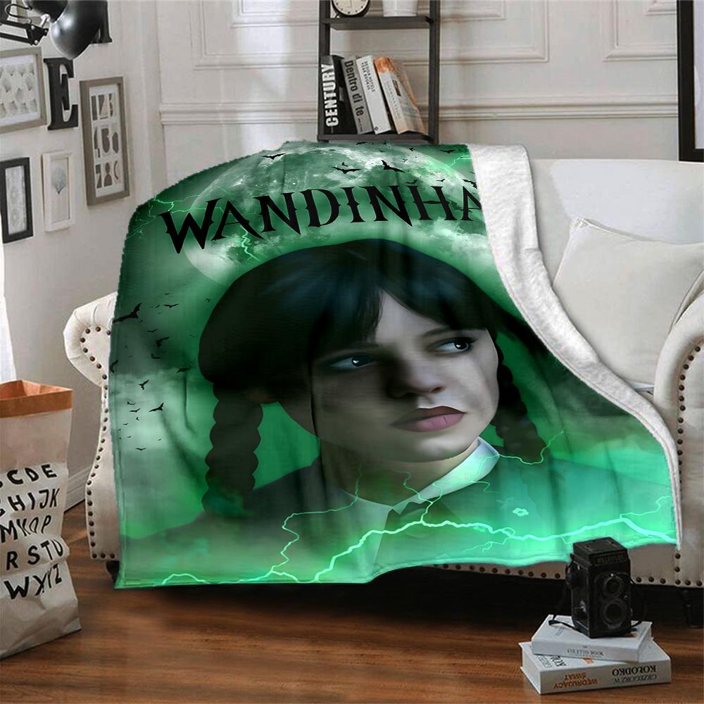 1pc Wednesday Blanket, Gift, for Men and Women, Soft Blanket, Good for Sofa Bed Couch Travel, Lightweight Flannel Blanket
