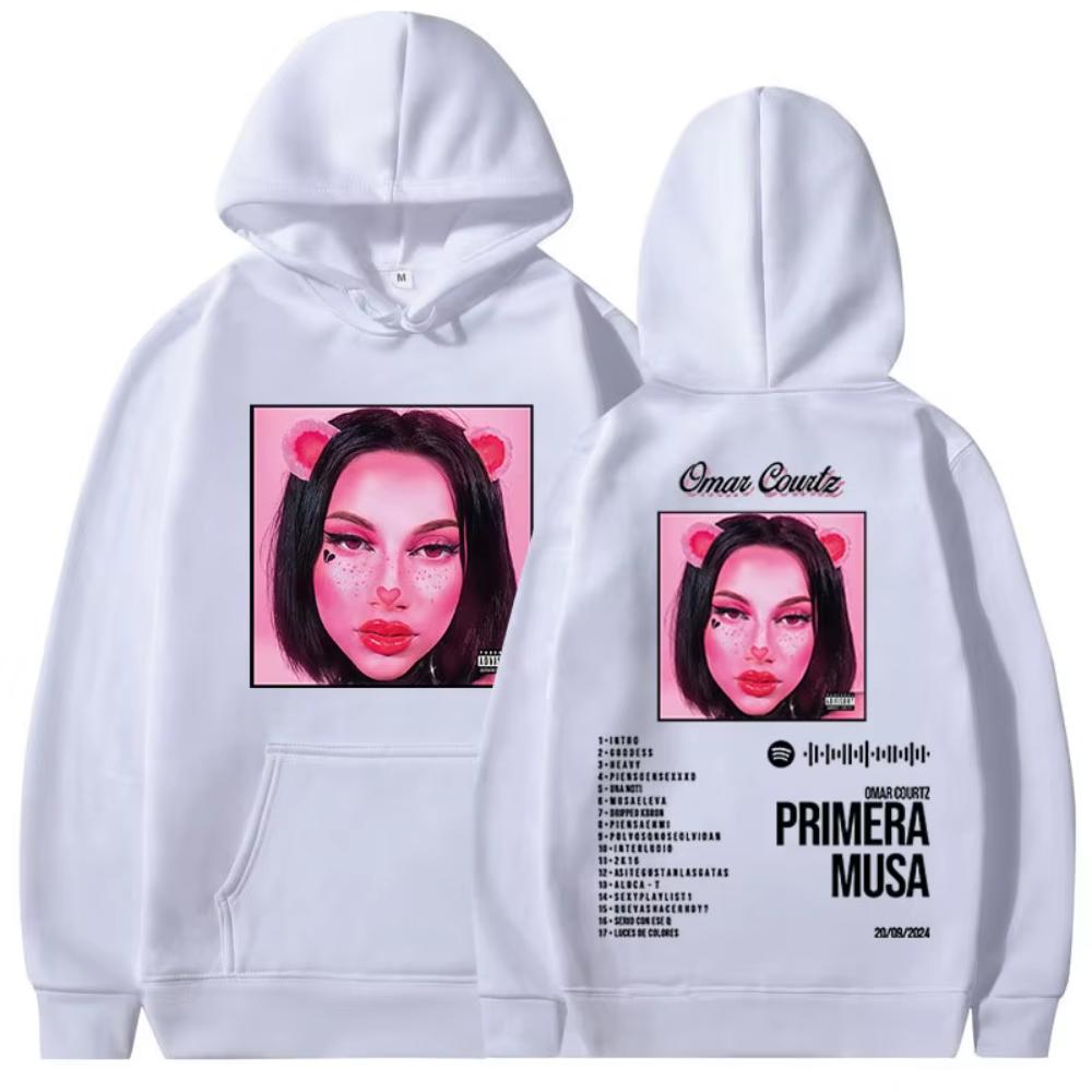 Omar Courtz Primera Musa Hoodies Men's Women's Clothing Fashion Hooded Sweatshirts Fleece Oversized Pullovers Streetwear