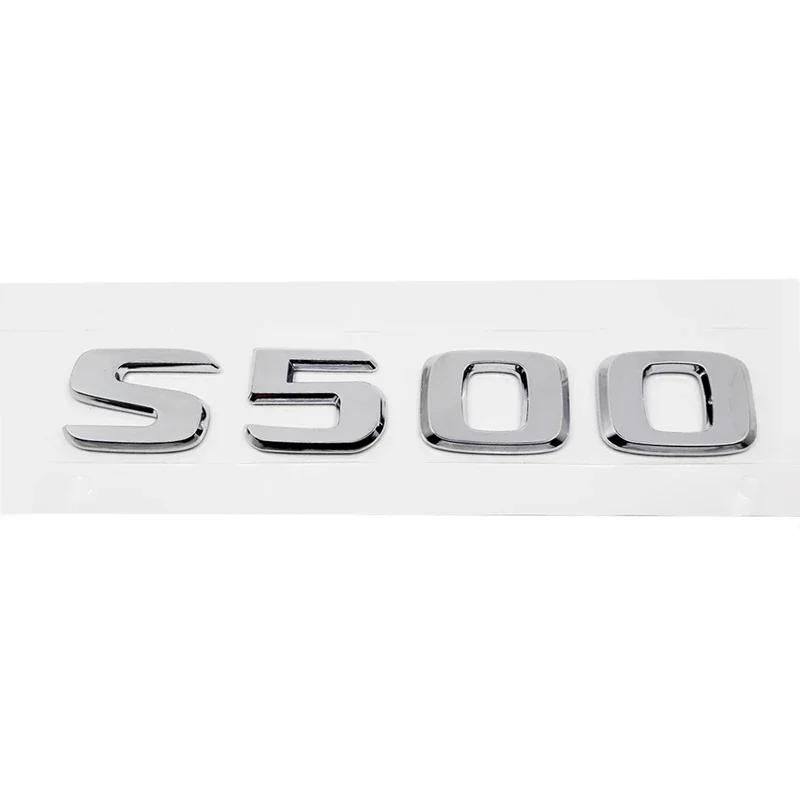 CAG5 3D Car Letter Stickers Rear Trunk Badge Decals for Mercedes Benz S300L S320L S500L S500 S550 S600L S600 S650 S Class Emblem