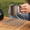 Anti-Scald Stainless Steel Trivet Woven Heat Proof Mat Portable Spiral Wire Trivet  For Hot Dishes