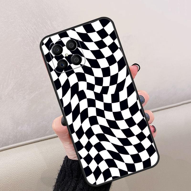 Crazy Checkered For Honor Magic 8 6 7 Pro Case For Honor 400 Lite 200 50 70 90 X8c X8b X9a X9b X9c X9d Win RT
