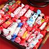 100Pcs/pack Cartoon Printed Handmade DIY Nougat Candy Packaging Oil Papers Milk Taffy Wrapper New Year Holiday Party Decoration
