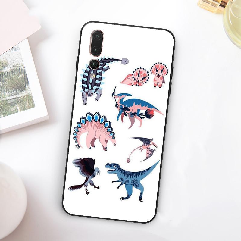Skeleton Dinosaur Pattern For Huawei Nova Y60 Y70 Y90 Y72 Y73 Y61 Y91 7i 8i 11i 12i 12s 9 10 SE P20 P30 P40 Lite Case