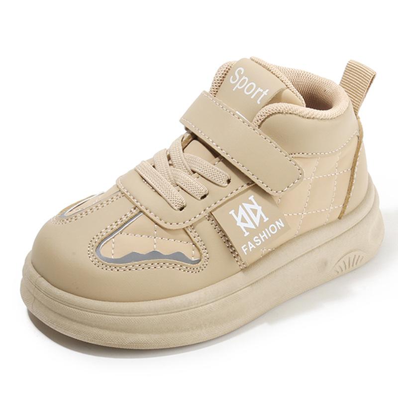 Clearance Children's Sports Shoes 2025 Spring and Autumn Boys' Casual Board Shoes High-top Girls' Bread Shoes Soft-soled Baby Shoes List