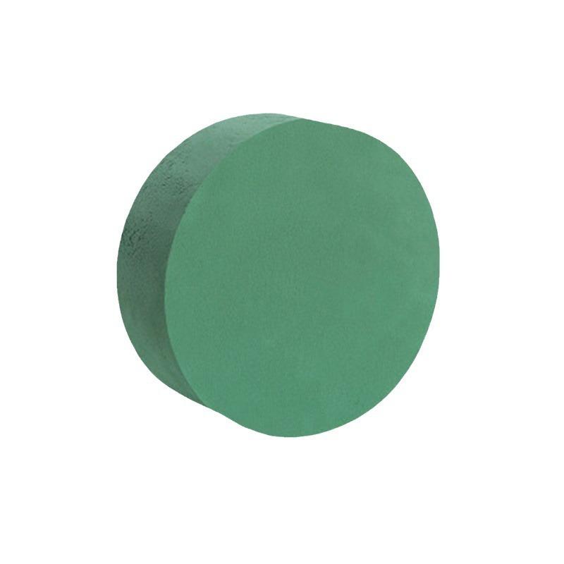 1/5pcGreen Floral Foam 10x4cm Round Floral Foam Brick Multi-purpose Dry Floral Foam Blocks Flower Mud DIY Flower Arrangement Kit