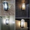 New Chinese Style LED Outdoor Wall Lamp with Motion Sensor for Garden, Balcony, and Corridor
