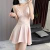 New Live Broadcast Women's Ice Silk Nightdress, Sexy Lace Suspender, Summer Thin Pure Desire Pajamas, Loungewear, Hanging Skirt