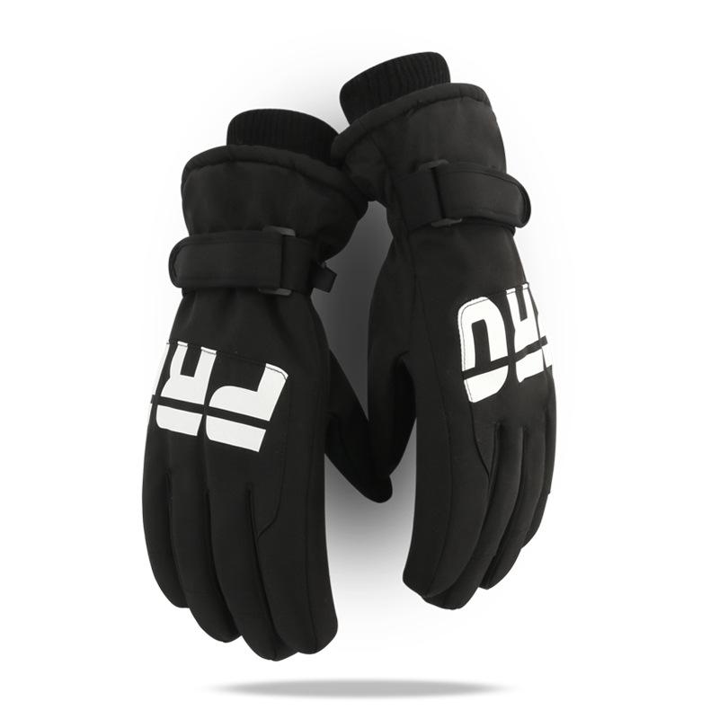Ski gloves women s cold and windproof men s fleece thickened outdoor snowmobile electric car