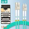 1.5m green lc-lc om3 50/125 duplex lszh