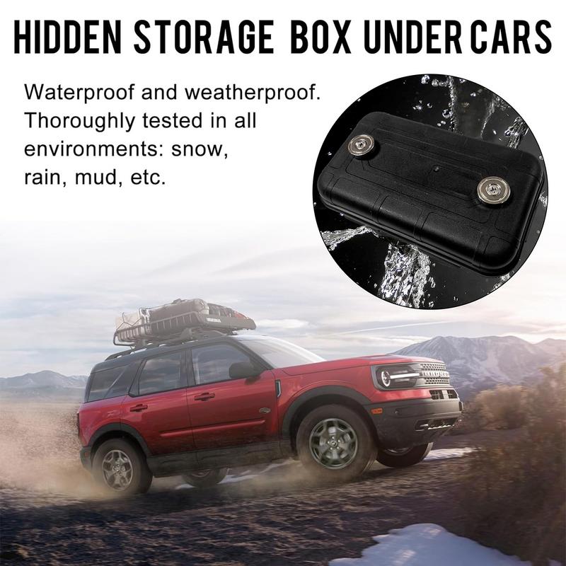 Magnetic Key Holders Under Car Hide Key Magnetic Box for Storage Key Indoors Outdoors Waterproof Hider Key On The Bottom of Car
