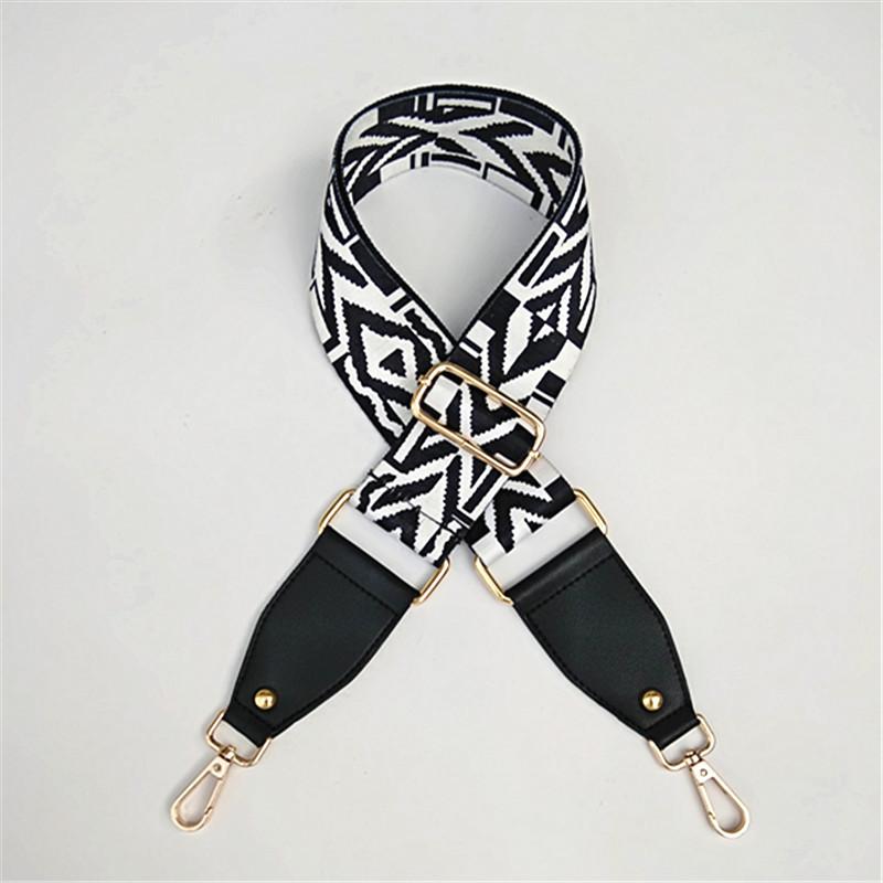 New Color Wide Shoulder Strap Bag Accessories Adjustable Strap Oblique Cross Ethnic Style Replaceable Bag Shoulder Strap