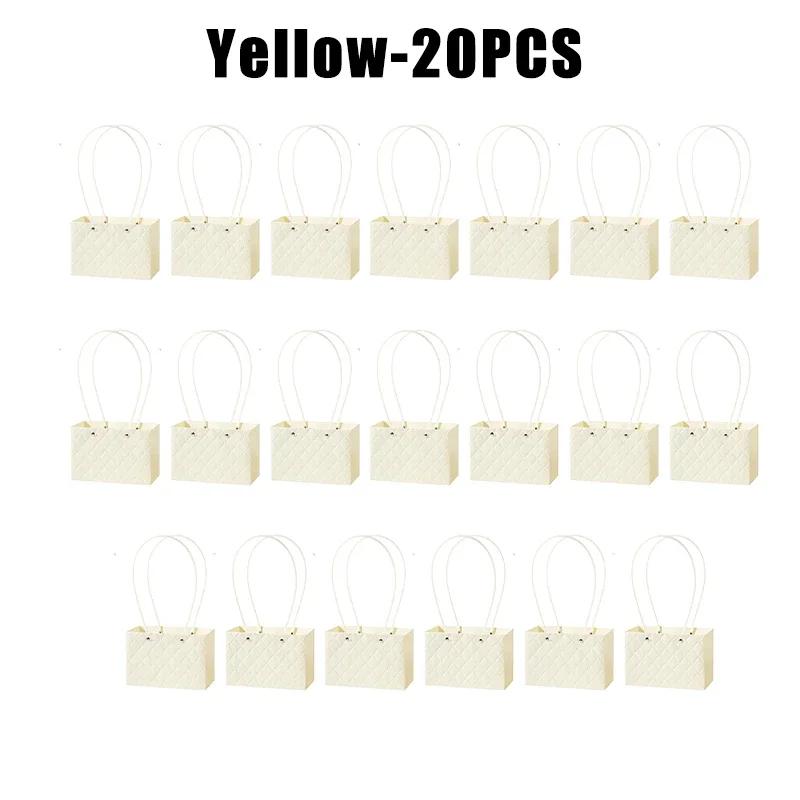 Flower Gift Bags Paper Bouquet Bags Rectangle Flower Box for Arrangements Bouquet Box with Handles Florist Supplies for Wedding