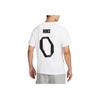 Nike Alphabet Logo Print Short Sleeve Basketball Jersey Men Tops White FJ2307-100
