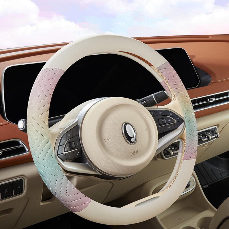 2024 Iridescent Nappa Leather Puppy Steering Wheel Cover