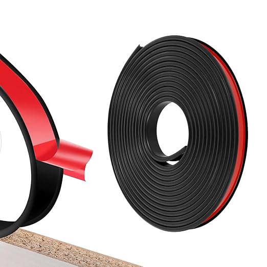 

1Roll 5mX18mm U-Shape Edge Banding Self Adhesive Flexible Veneer Edging Trim Furniture Edge Protector for Cabinet Table Repair 5m чёрный