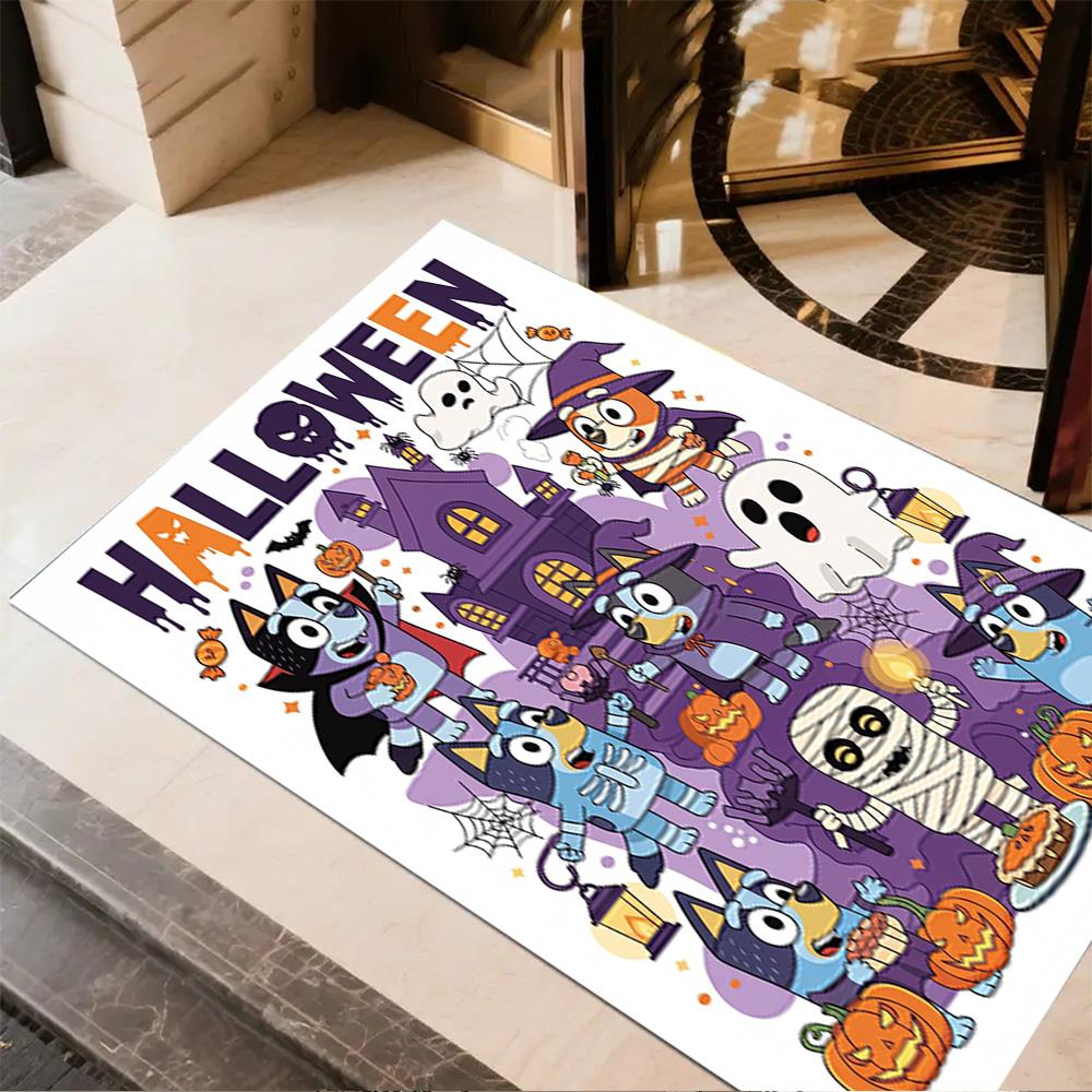 Halloween Night Adventure Area Rug Design for Dormitory Kitchen Study room Outdoor Anti-slip Rug Anime Office Decor