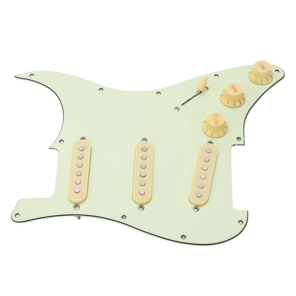 SSS E-Gitarren Schlagbrett Vintage Grün Komplettes Schaltungspanel E-Gitarren Kratzbrett