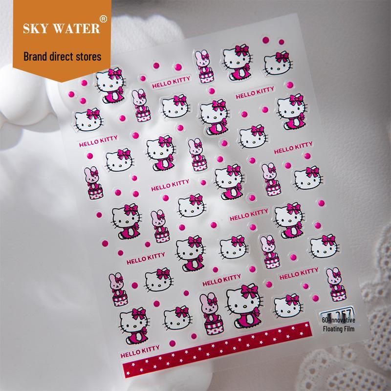 Sky New Hello Kitty Keycap, Nail Art & Phone Camera Stickers - Cute Sanrio Cartoon Designs