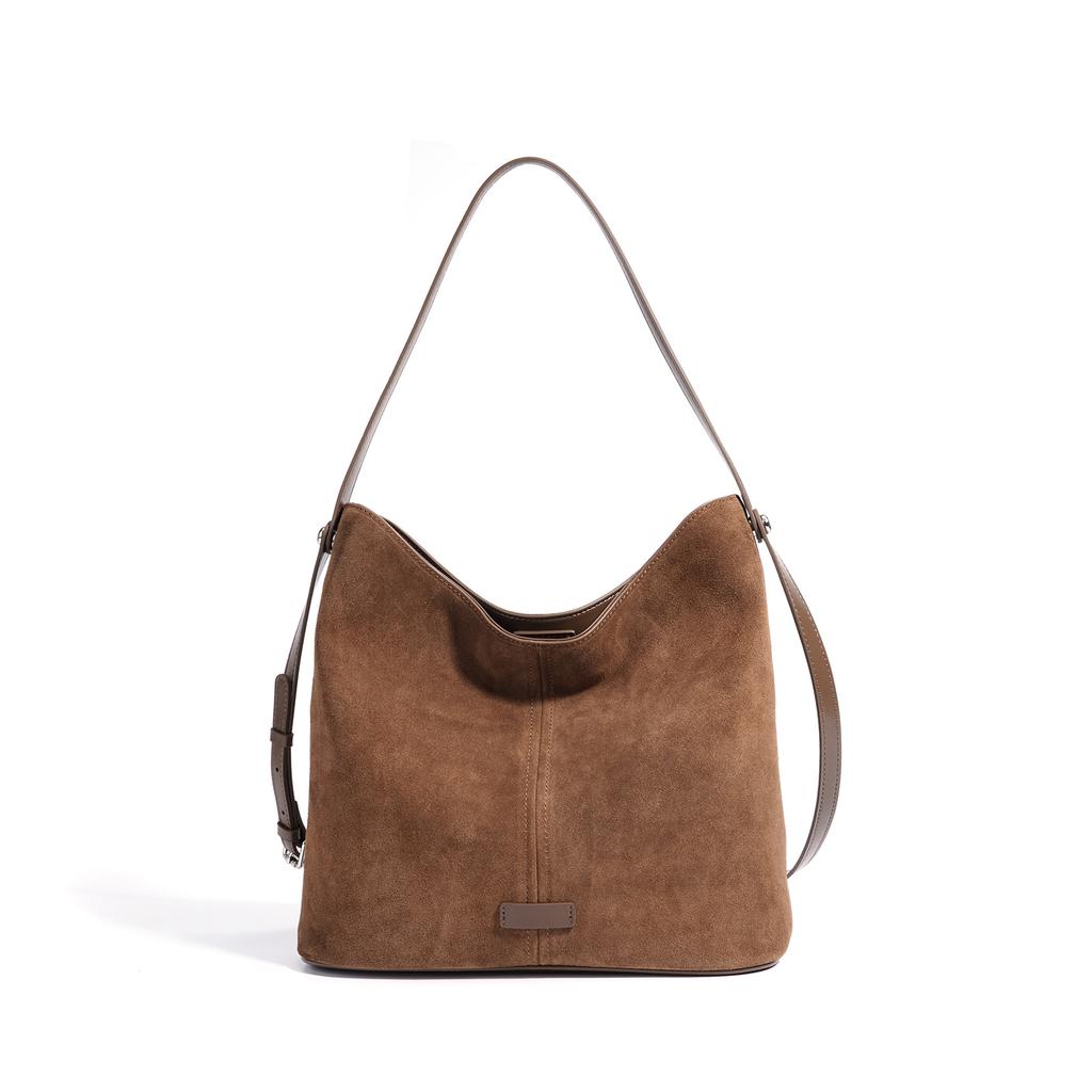 New Large-capacity Bucket Bag, Korean-style Casual Commuter Women's Bag, Fashionable, Casual, Retro, Stylish, Simple Crossbody Bag