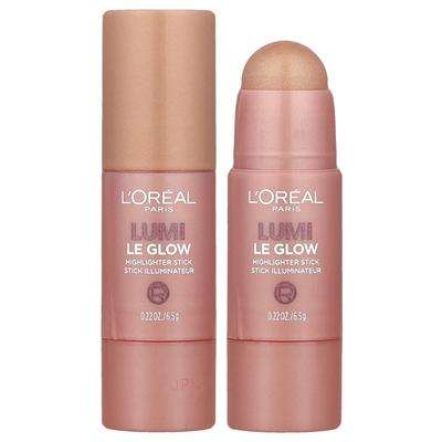 L'Oréal, Lumi, Glow Highlighter Tyčinka, 640 Glowy Sparkling Rosé, 6,5 g (0,22 unce)