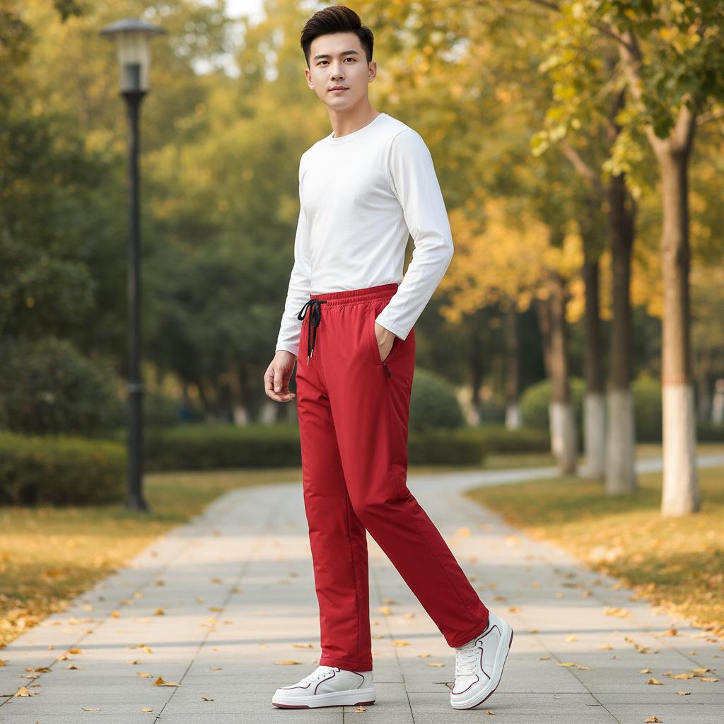 Free Shipping: High-Quality Winter Fleece-Lined Thermal Cotton Heating Pants