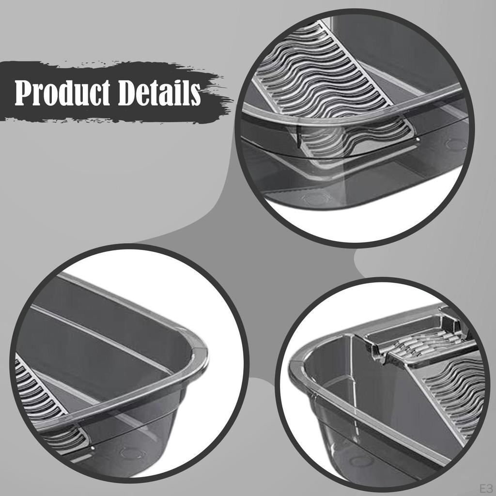Washboard Basin Laundry Hand Washing Home Clothes Space Saving Portable Lightweight Versatile