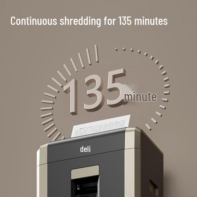 Deli Commercial Paper Shredder CN Plug (adapter Included)