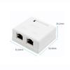 Shielded Cat6 Junction Box Single Dual Port For Stable Wiring Wall Or Desk Network Panel With Gold Plated Connections