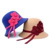 Women's Korean Style Flower Faux Wool Winter Hat