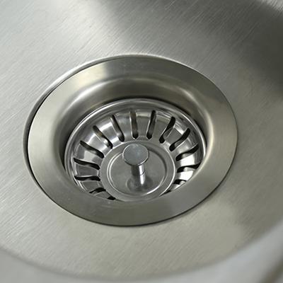 Stainless Steel Kitchen Sink Strainer & Stopper - Polished Waste Plug with Hair Catcher for Bathroom and Kitchen Drain Protection