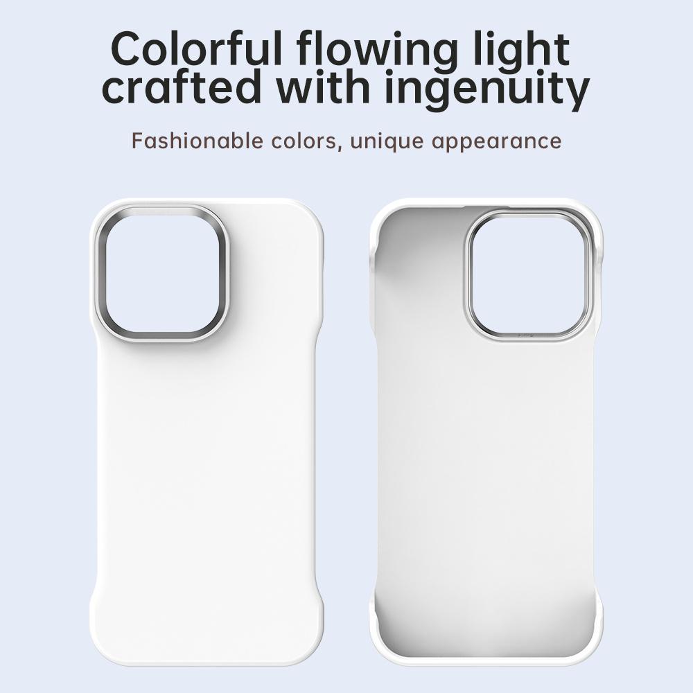 For iPhone 13 Pro Case Frameless Ultra Thin TPU + PET Phone Cover Reinforced Corners