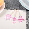18Pcs Girl Type Kids Birthday Cute Cupcake Toppers Baby Shower Cake Decorations (Pink)
