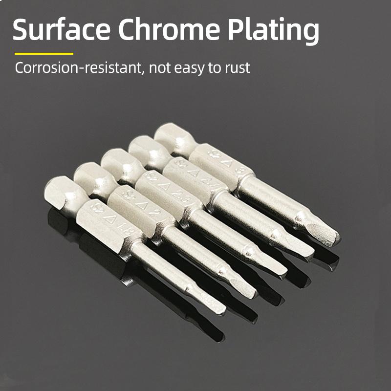 Triangle Head Screwdriver Bit Set Magnetic 1/4" Hex S2 Steel Security Triangular Screw Driver Bits Ratchet Wrench Hand Tools