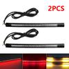 2Pcs Flexible 48LED Motorcycle LED Tail Light Bar Strips Red Rear Brake Stop Tail Lihgt Amber Turn Signal Lamp Taillight 12V