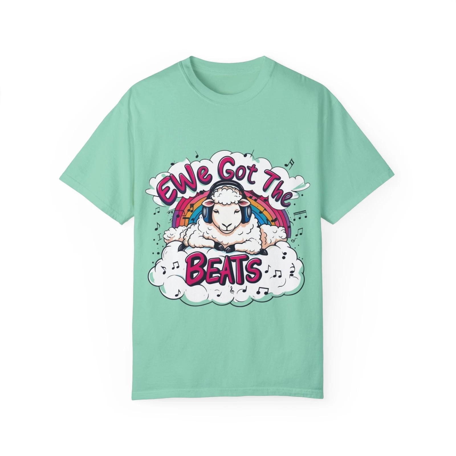 

Ewe Got The Beats Unisex T-shirt, Fun Sheep Graphic Tee, Music Lover Gift XL