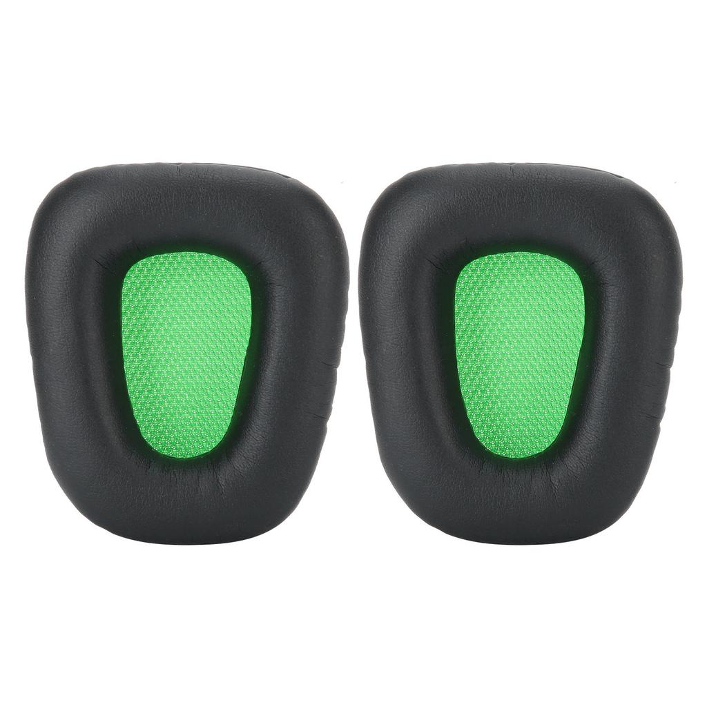 2pcs Headset Earpad Foam Cover Cushion Green and Black Replacement for Razer Electra 7.1 2.2