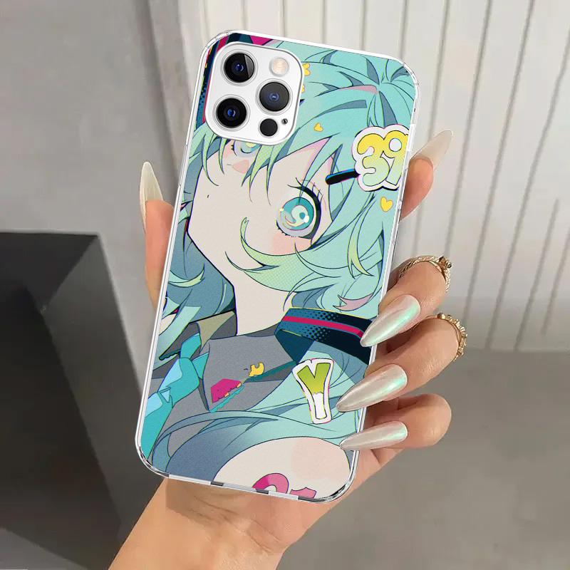 Cute Anime Girl INS Phone Case for Iphone 17 Air 16 15 Plus 14 13 Mini 12 11 Pro Max 16E 7 8 SE 2020 Soft Funda Print Shell 17 A