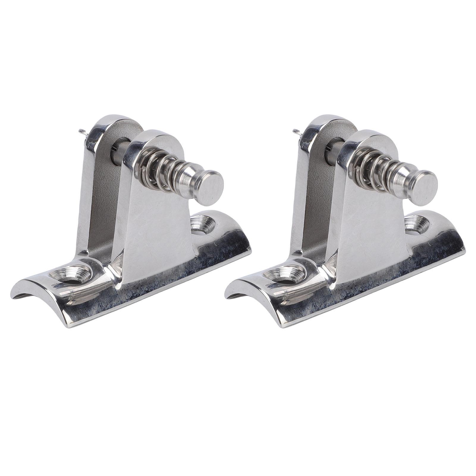 

2PCS Bimini Top Deck Hinges 316 Stainless Steel Marine Boat Deck Hinge Mount for Yacht Pontoon Boat RV